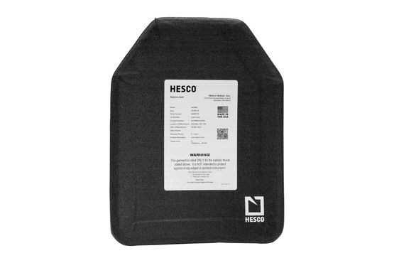 Hesco 400 Series 4403 Level IV MC SAPI Cut Ballistic Insert is made of composite materials
